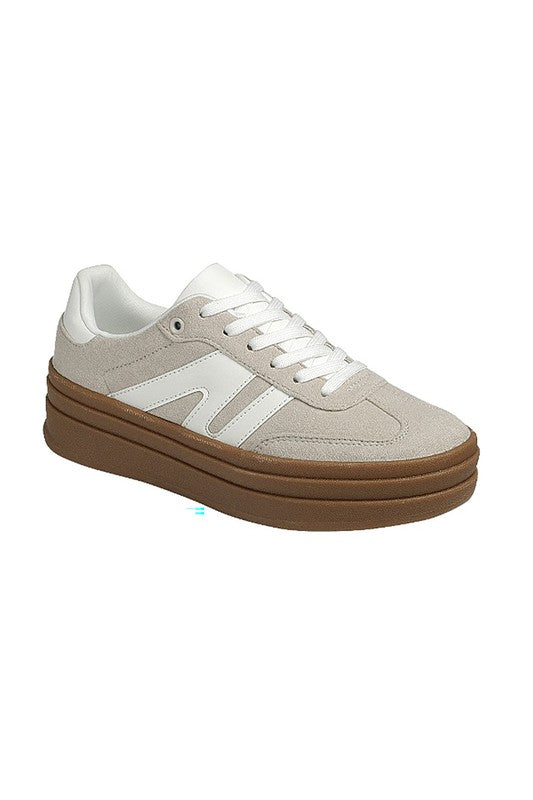 Sierra Sneaker - Beige/White