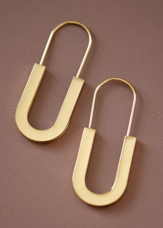 Anneleise Gold Horseshoe Drops