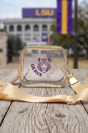LSU Geaux Tigers Clear Stadium Purse