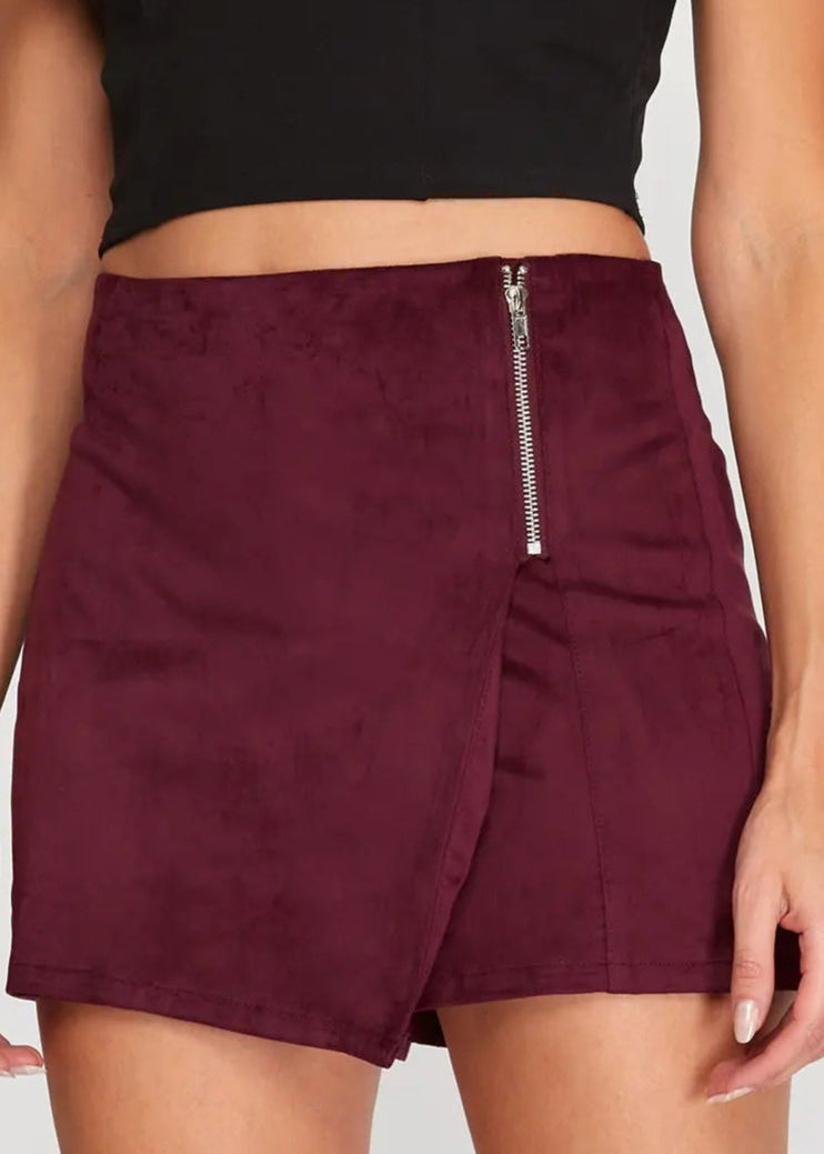 Moves like Jagger Skort-Maroon