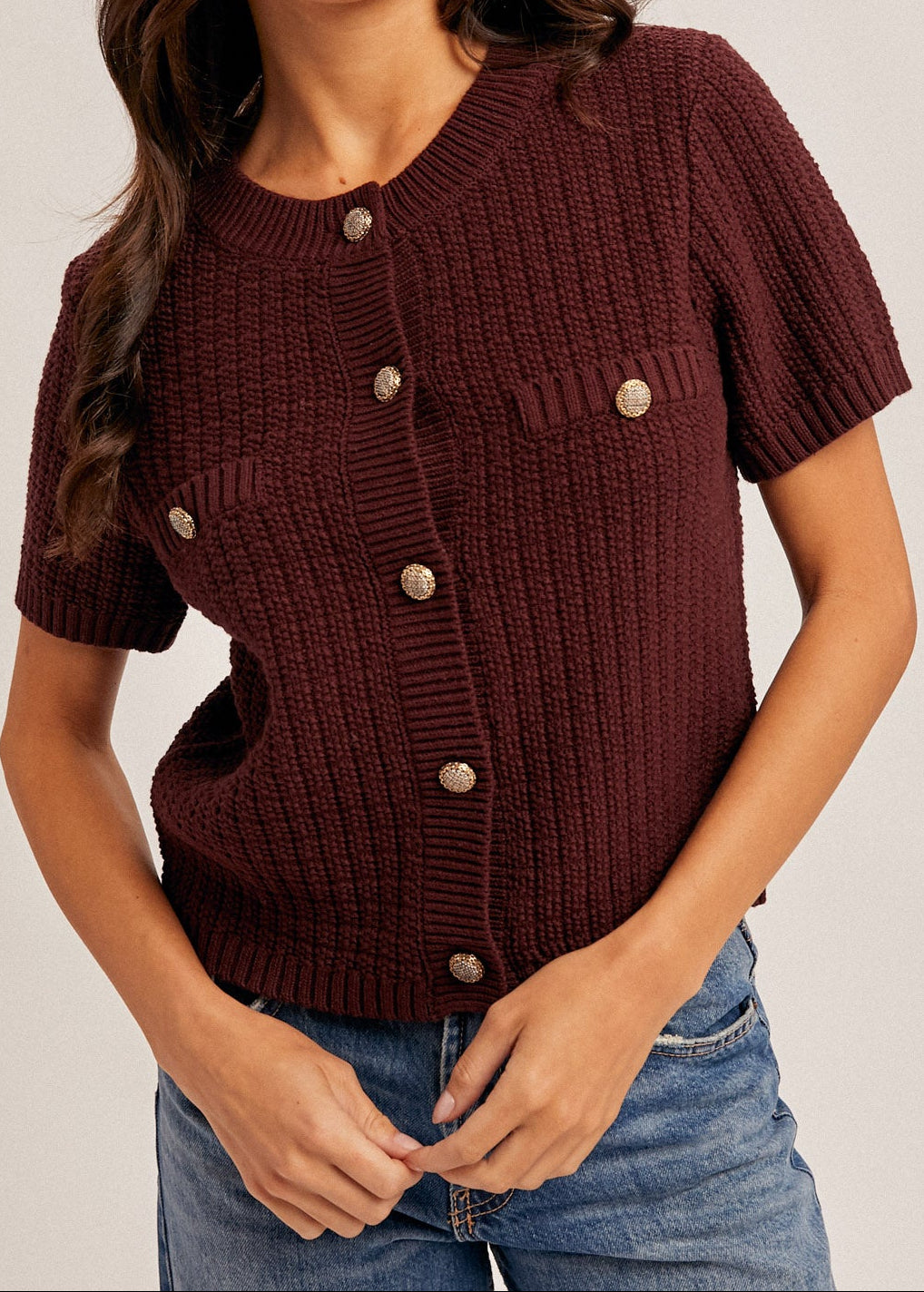 Jodi Cardigan-Burgandy