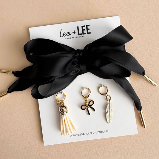 Black Satin Shoelace