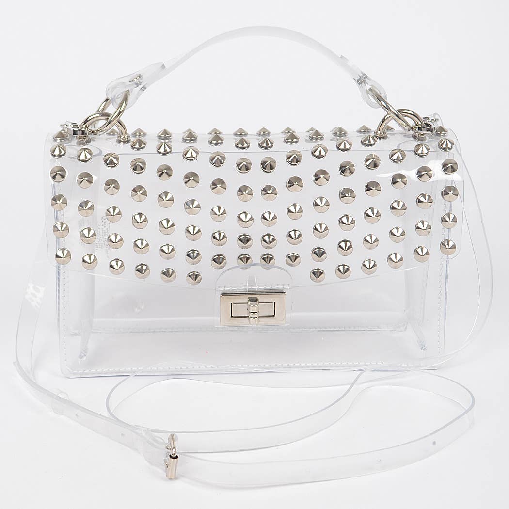 Estelle Clear- Studded Bag