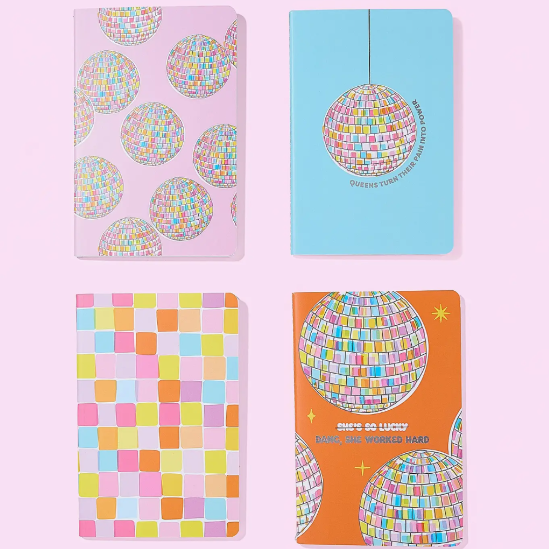 Mini Notebook Set - Disco Ball