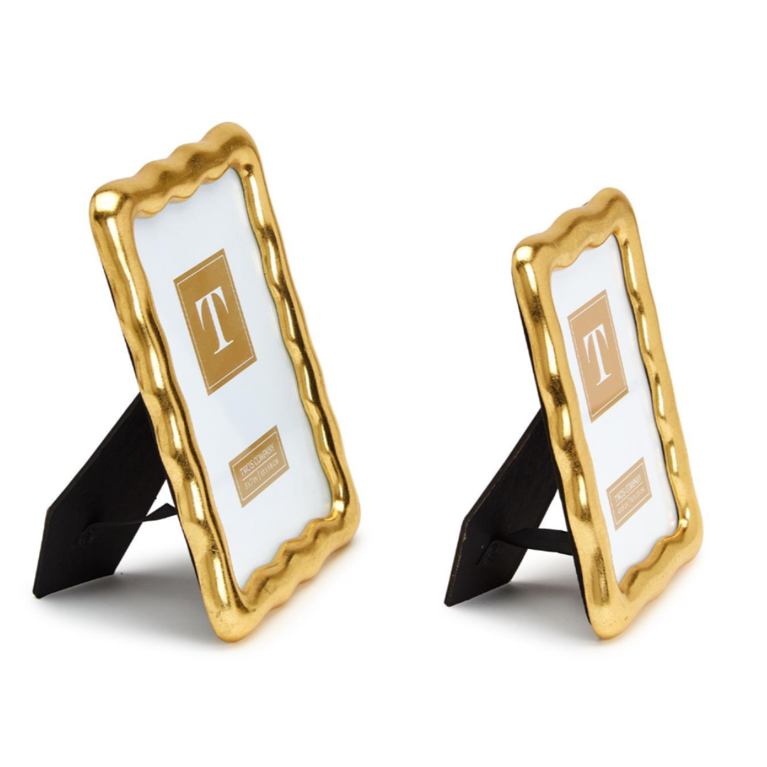 Vintage Ore Photo Frame with Gold Leaf Finish