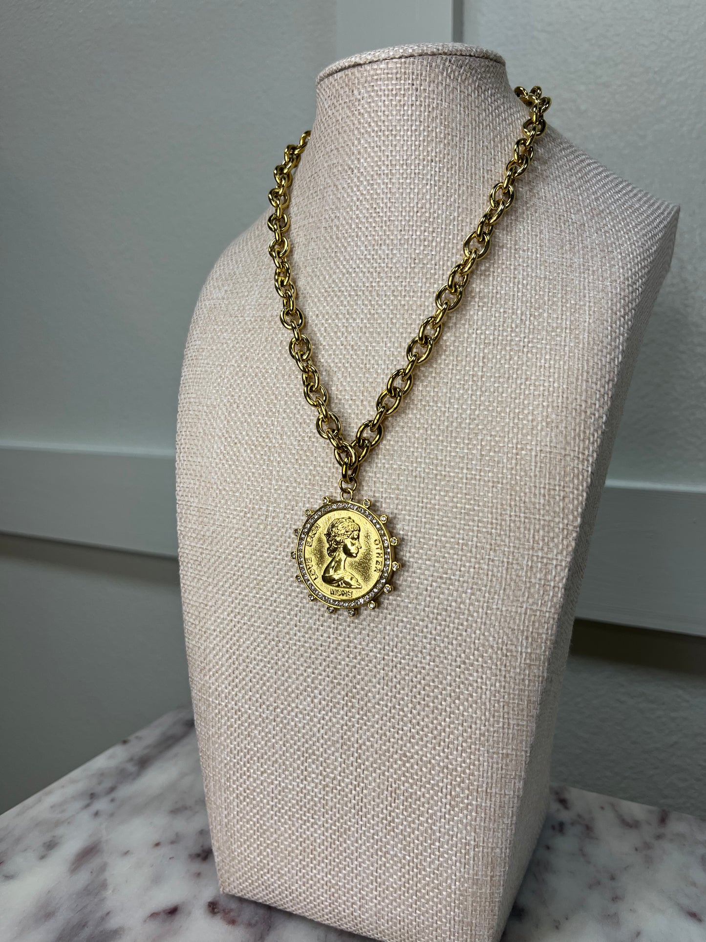 Bianca Gold Coin Necklace