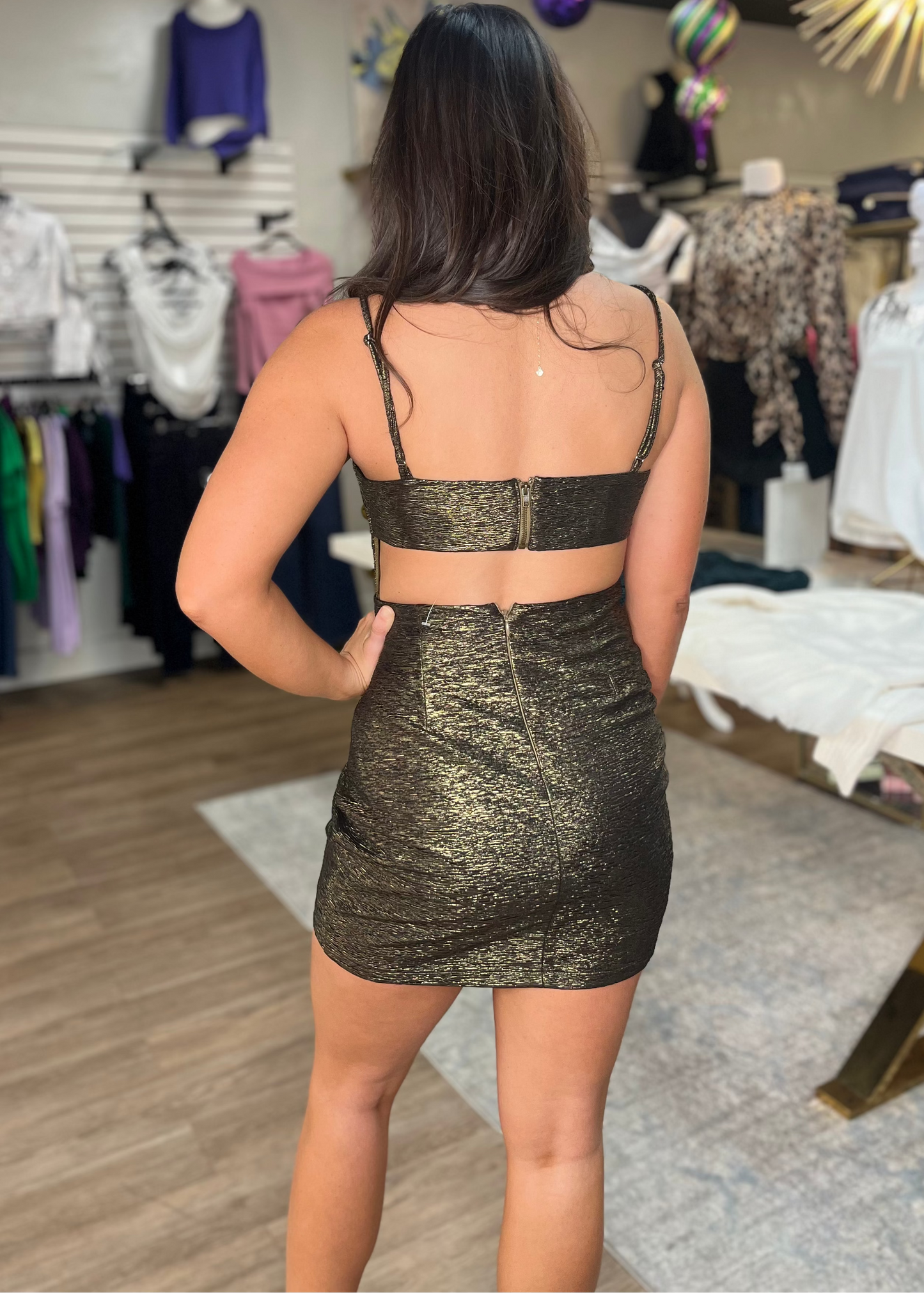 Metallic Gold Dress