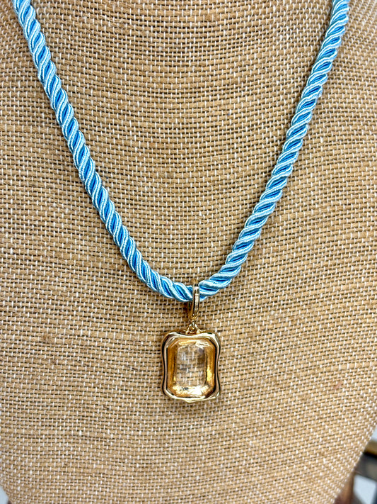 Summer Shore Gold Charm Necklace