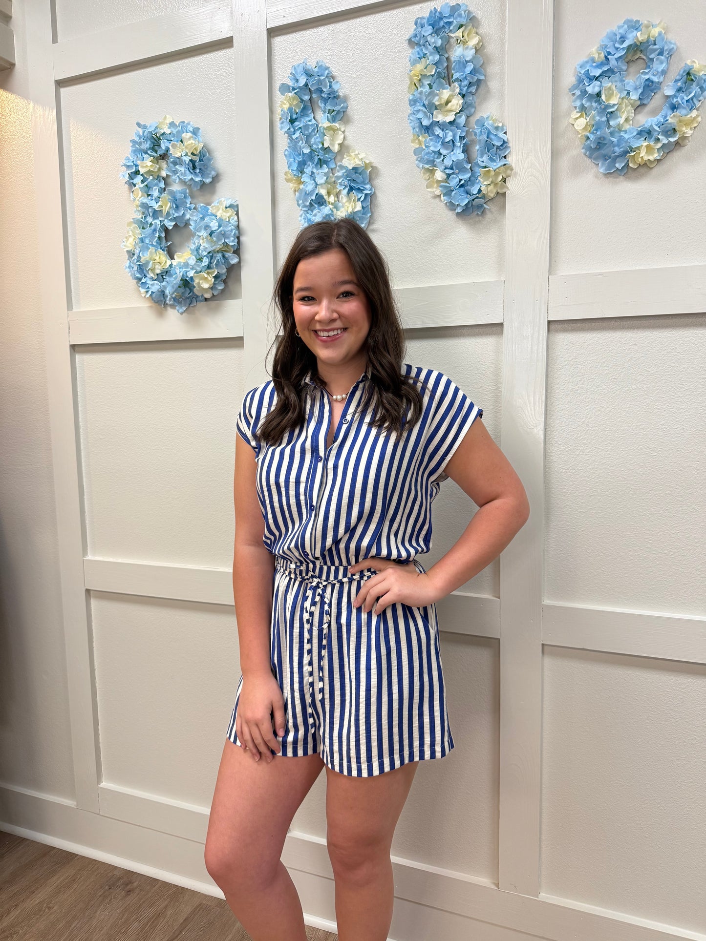 Glory Striped Romper