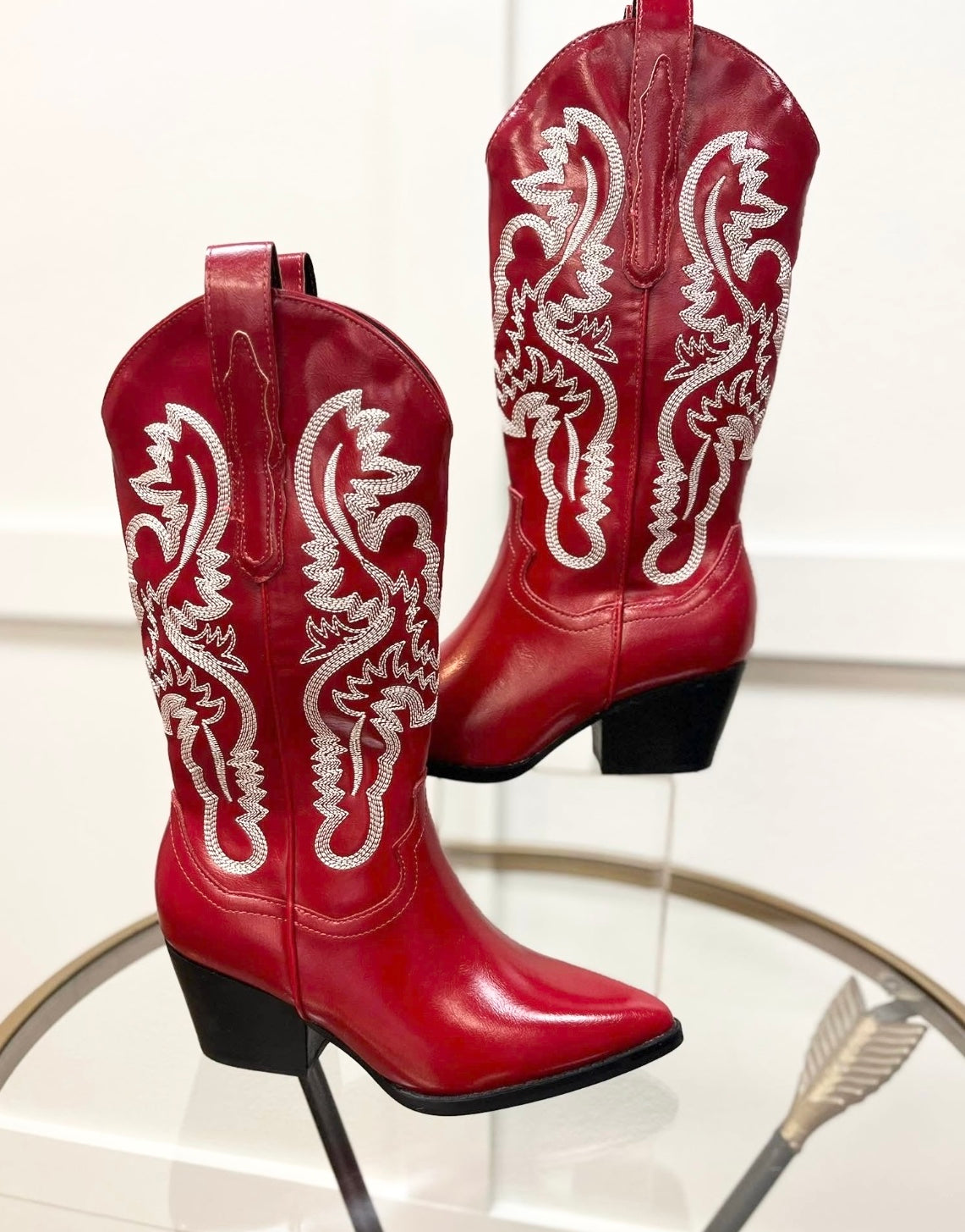 Daisy Duke - Cherry Western Boot