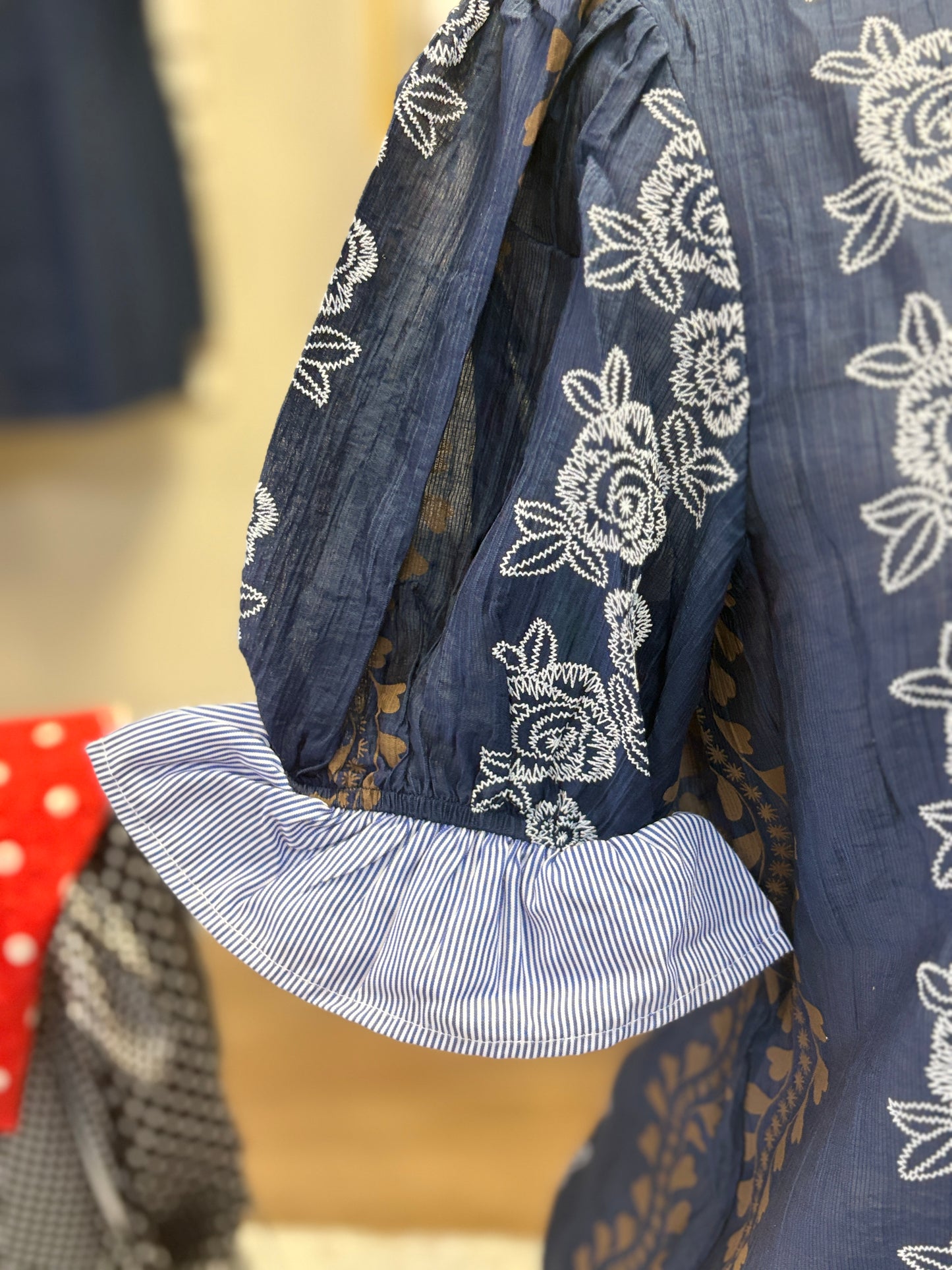 Bluebonnet Breeze Embroidered Blouse