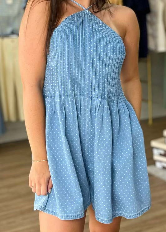 Summer Crush Denim Romper
