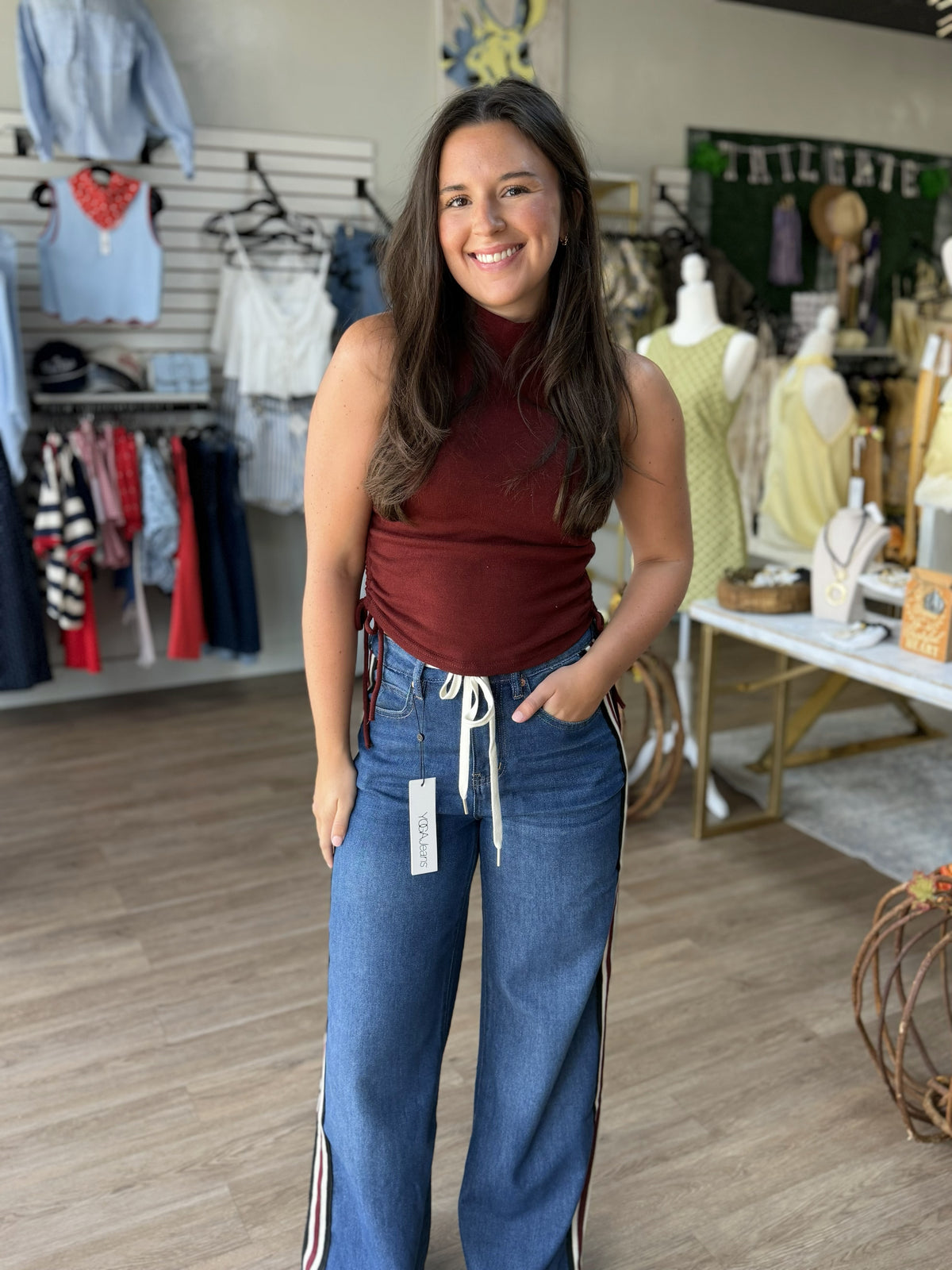 Side Stripe Yoga Jeans