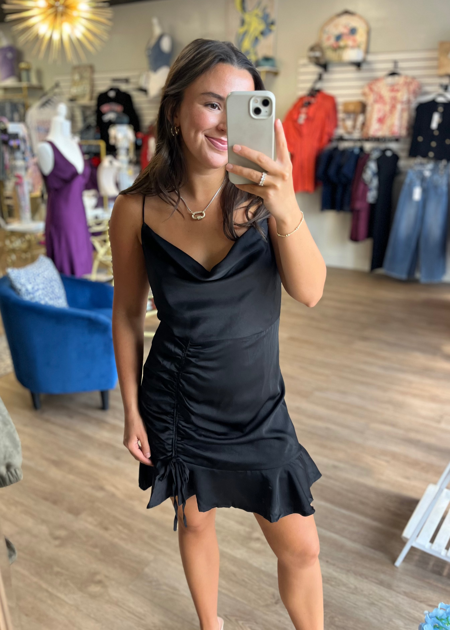 Black Cadillac - Black Satin Dress
