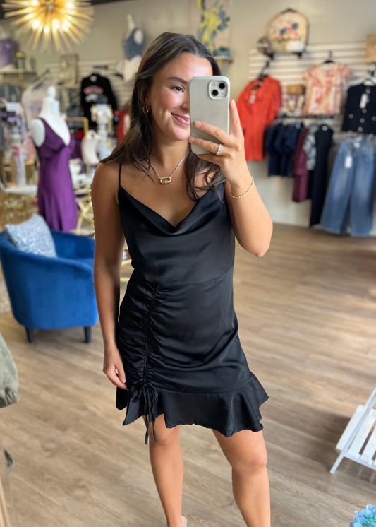 Black Cadillac - Black Satin Dress