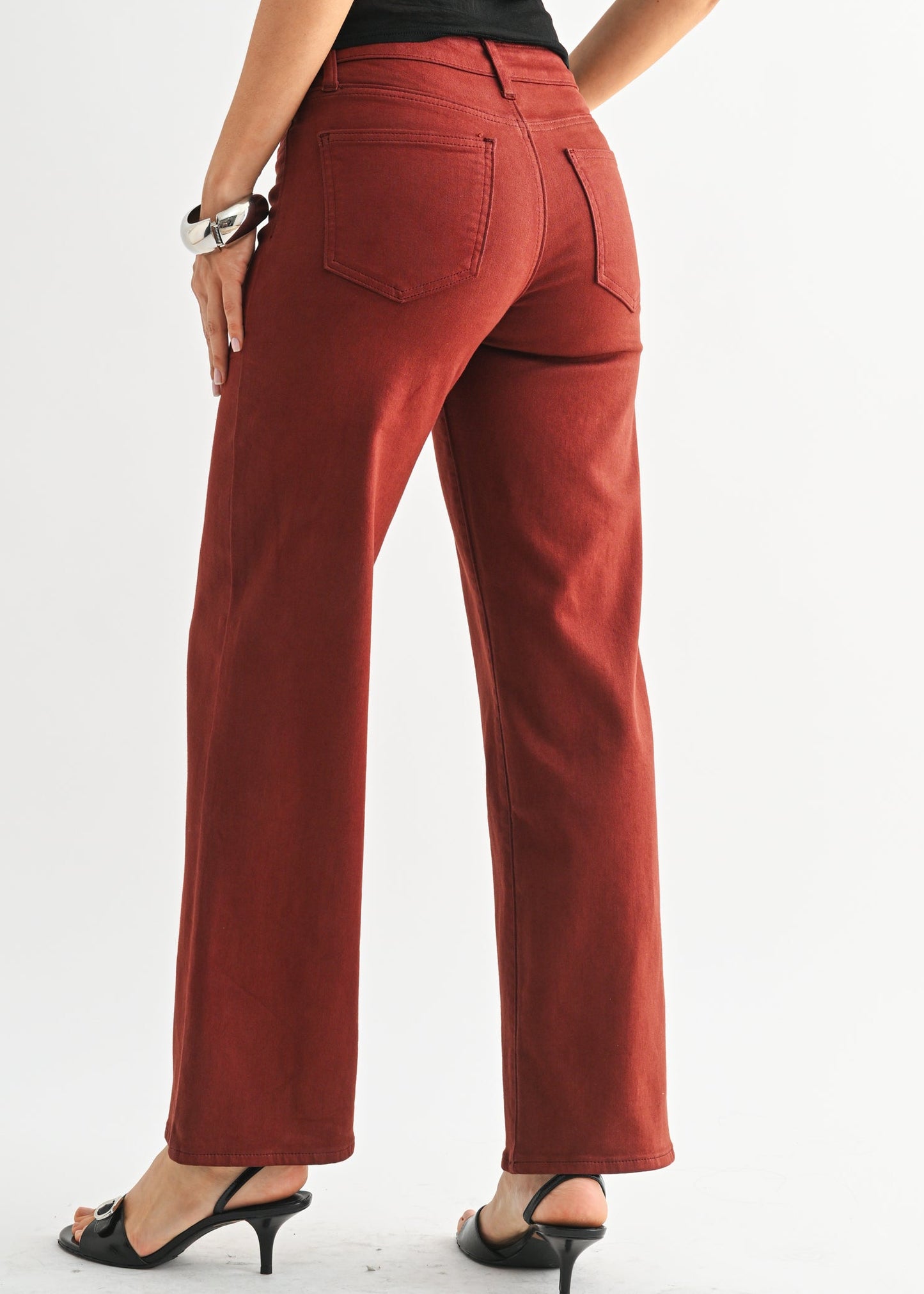 Red Stick Jeans - Dark Red Relaxed