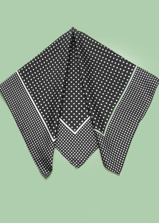 Black Polka Dot Scarf - ElleBoutiqueZachary