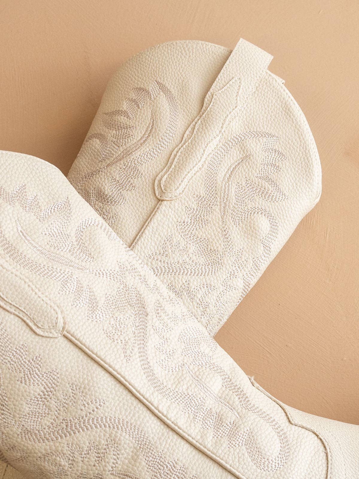 Daisy Duke- White Western Boot