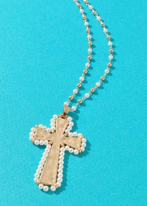 Grace & Gold Cross Pendant - ElleBoutiqueZachary