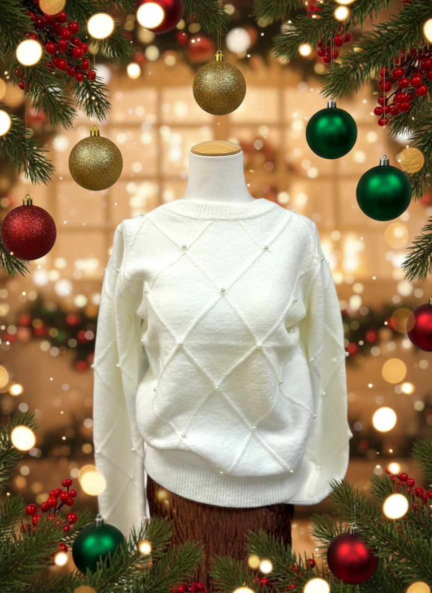 Ivy Sweater-white