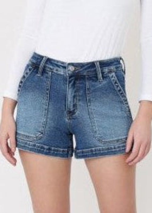 Pretty Pocket Denim Shorts - ElleBoutiqueZachary