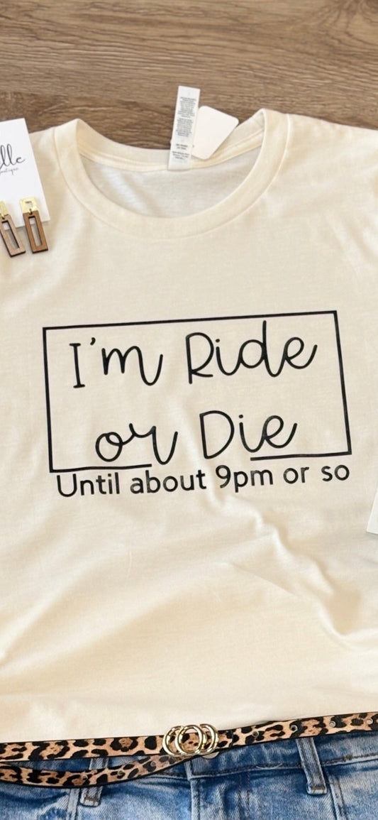 Ride or Die Graphic Tshirt - ElleBoutiqueZachary