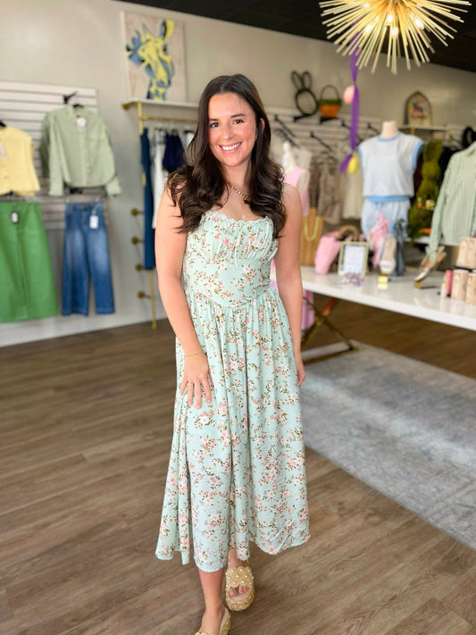 Sweet Garden Lace Midi Dress - ElleBoutiqueZachary