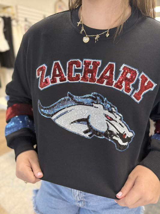 Zachary Broncos Sequin Sweatshirt
