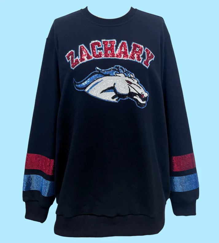 Zachary Broncos Sequin Sweatshirt