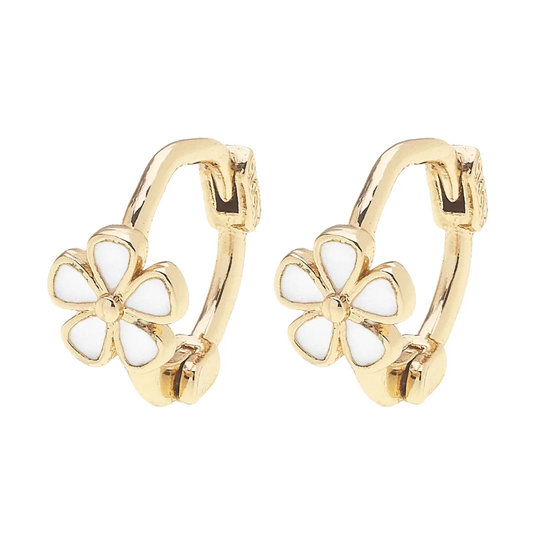 Collins Flower Huggie Earrings
