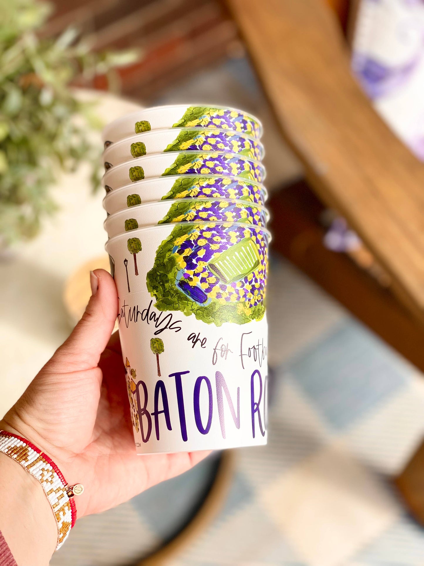 Baton Rouge Reusable Party Cups Collegiate tailgating/gifts: Unwrapped