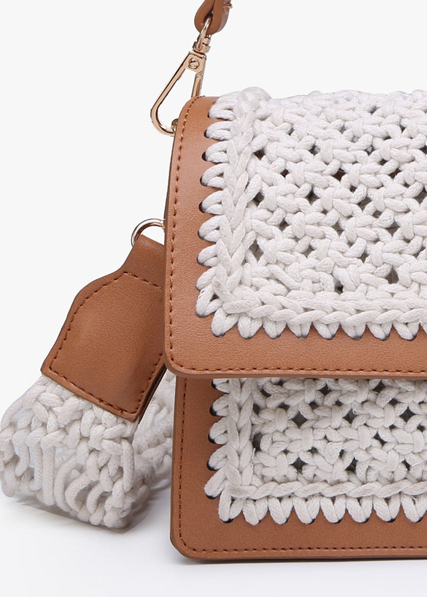 Gianna Macrame Woven Crossbody w/Strap