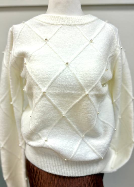 Ivy Sweater-white