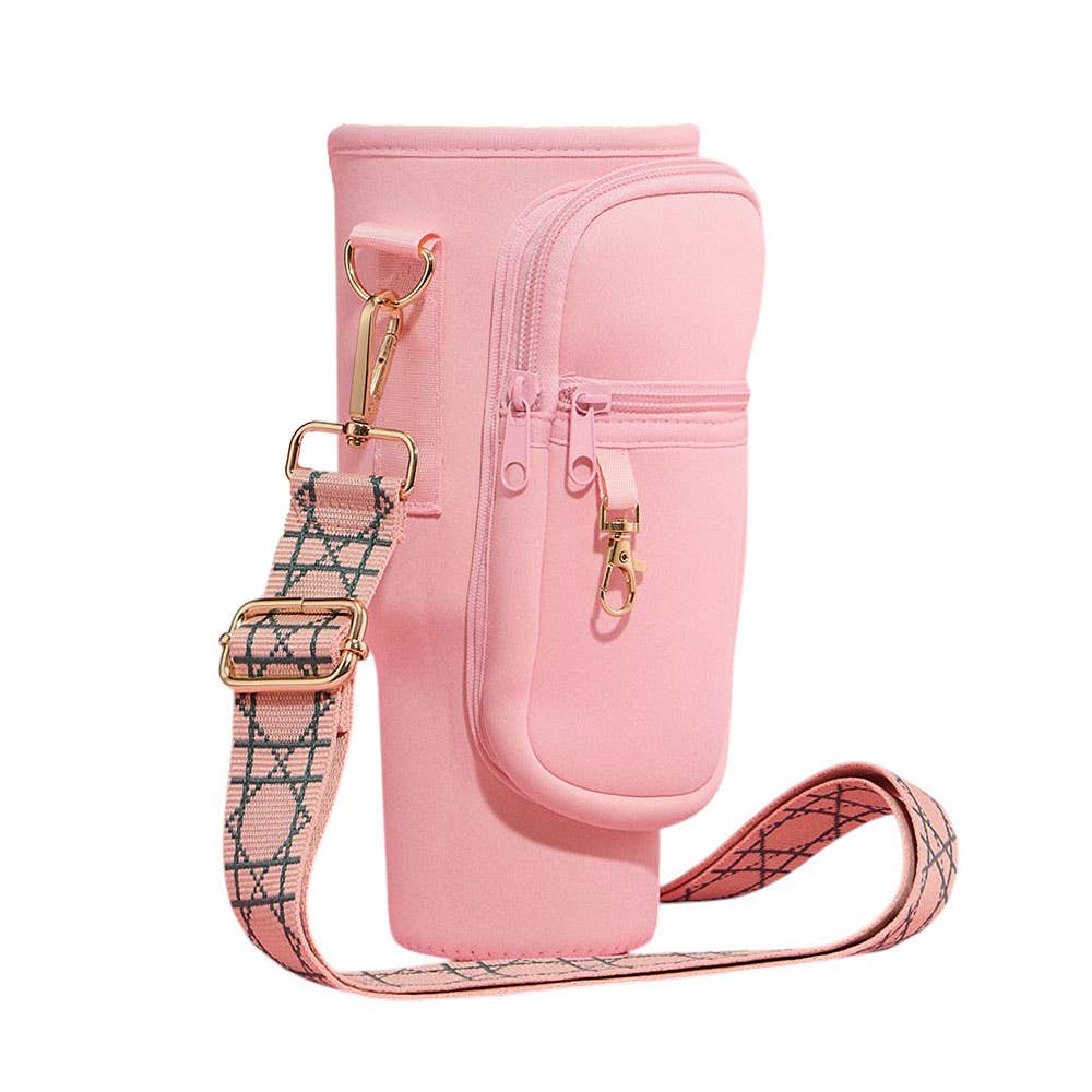 Tumbler Carrier Holder  Bag: Light,Pink