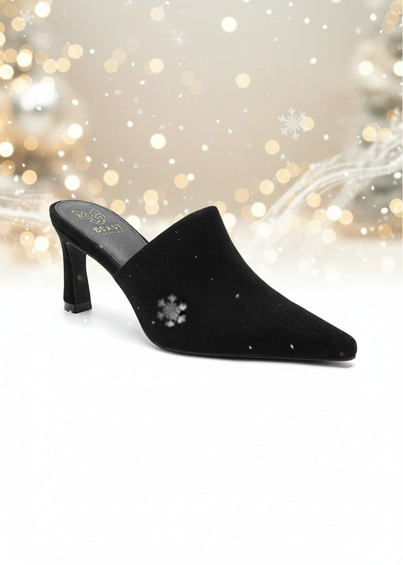 Abbie Mule - Blk Suede