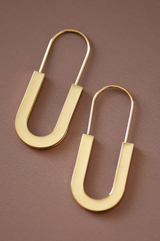 Anneleise Gold Horseshoe Drops