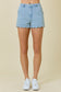 DENIM SHORTS W/SCALLOPS