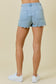 DENIM SHORTS W/SCALLOPS
