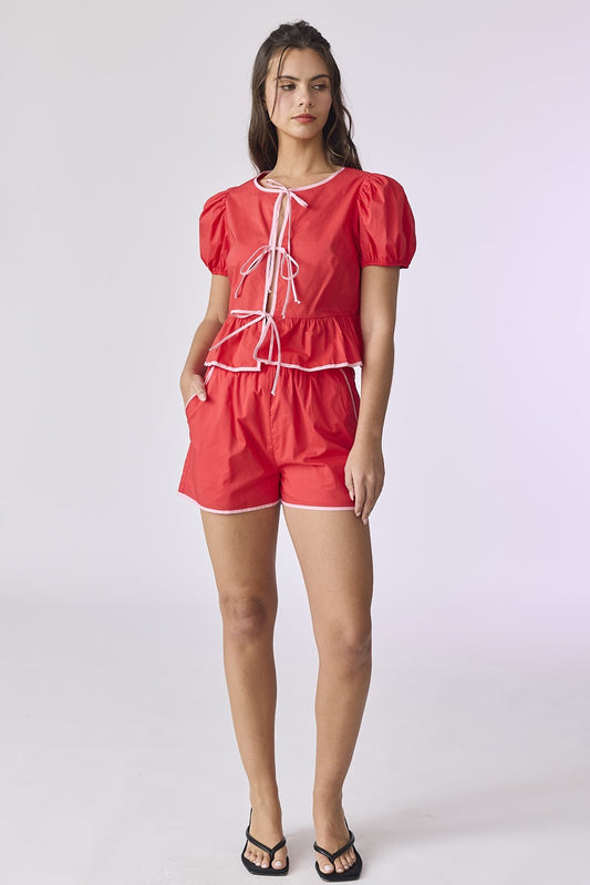Beri Bow Short Set