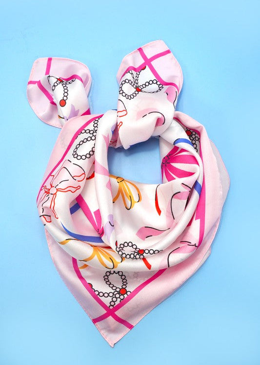Pink Bow Scarf