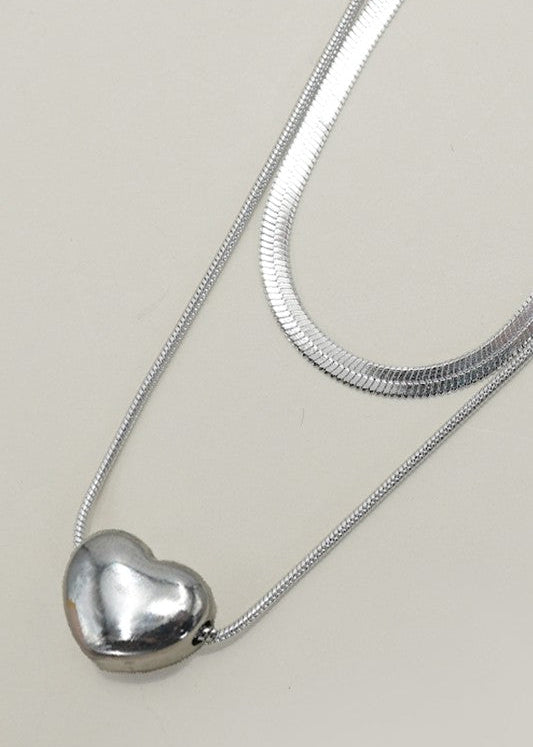 Silver Heart Stack