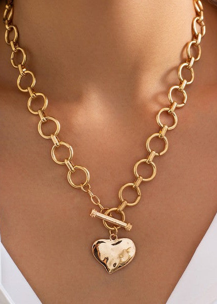 Heart Toggle Necklace