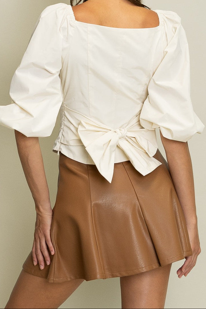 Jezebel Top - Ecru Corset