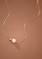 Pearl & Gold Bead Necklace