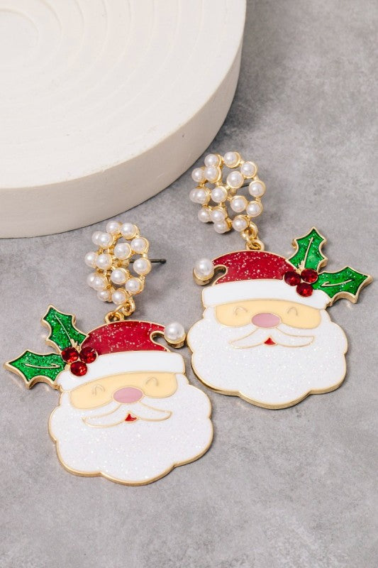 Sweet Santa Pearl - Earrings