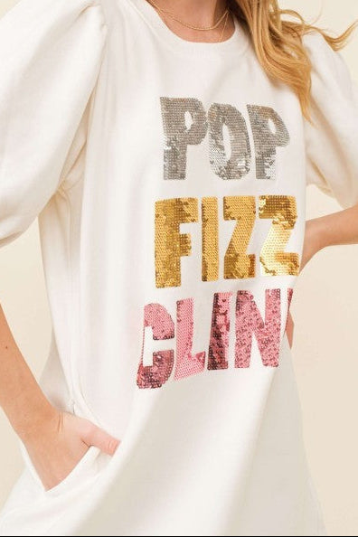 Pop Fizz Clink NYE Dress