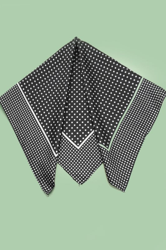 Black Polka Dot Scarf
