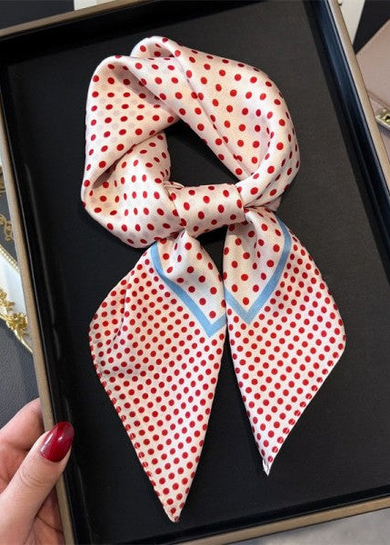Red Polka Dot Scarf