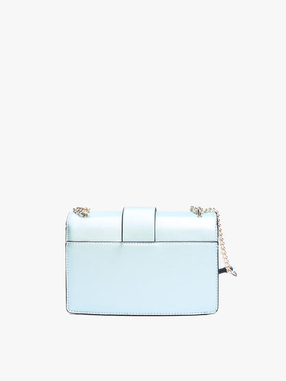 Sky Blue Buckle Crossbody Bag