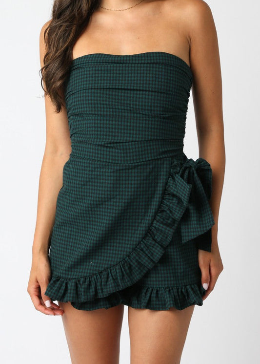 Babs Romper-Gr/Gingham